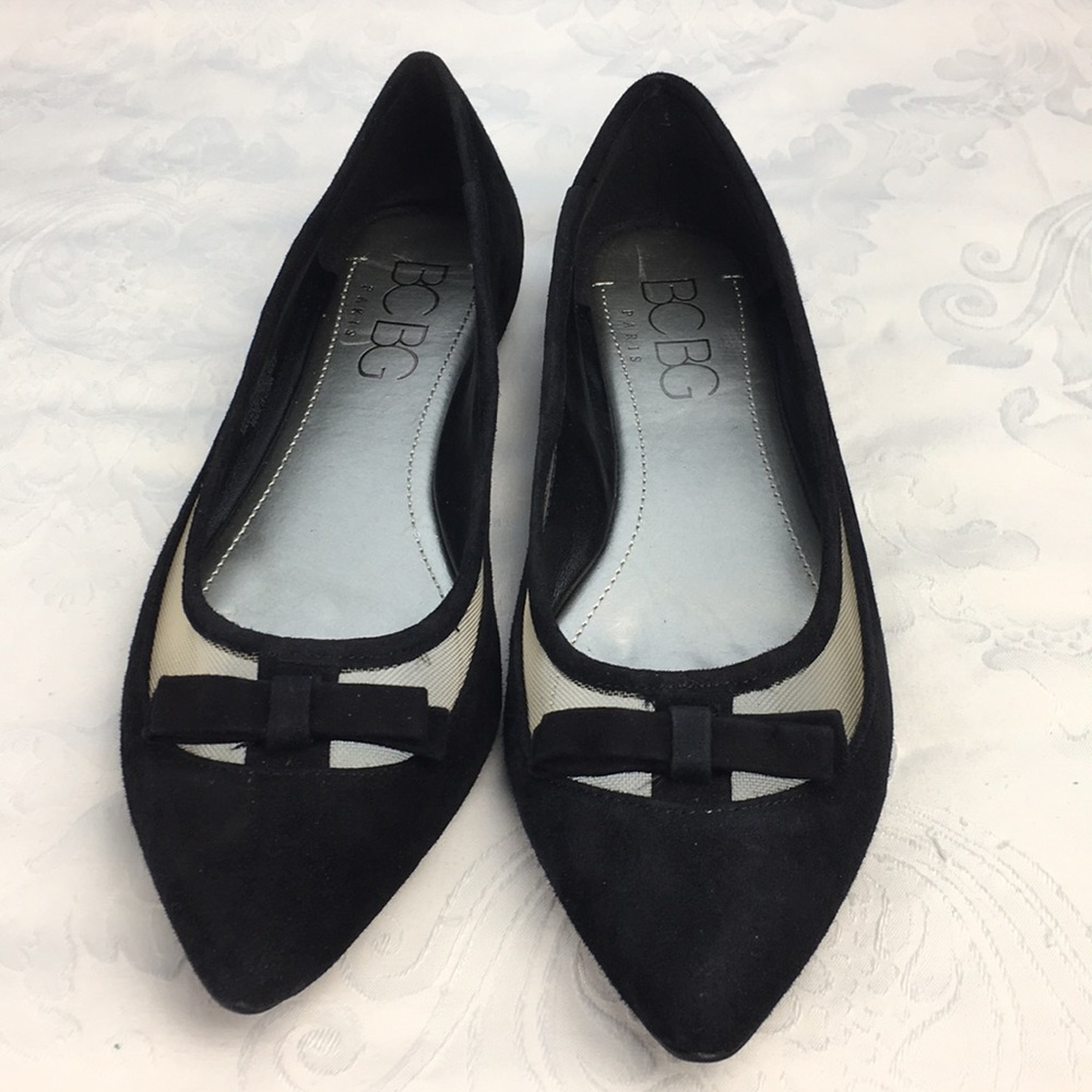 BCBG Zarine Black 7 1/2 Flats